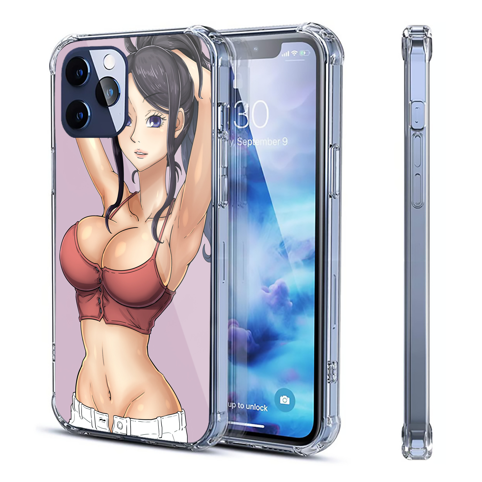 （画像用） ワンピース ONE PIECE 【iPhone 12シリーズ対応】透明スマホケース（クリアソフトケース）